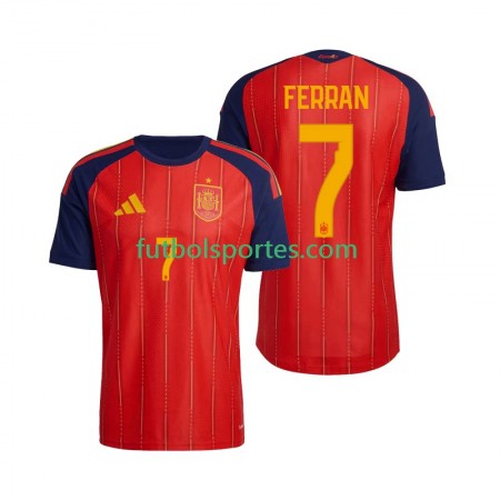 Camiseta España Ferran Torres 7 Primera Equipación Copa Mundo 2026